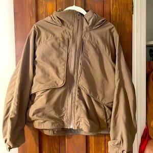 Lulu Lemon Nylon hooded full zip jacket